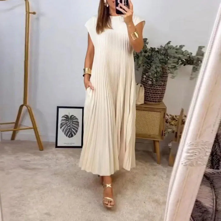 Tamara | Élégante Robe Maxi Plissée