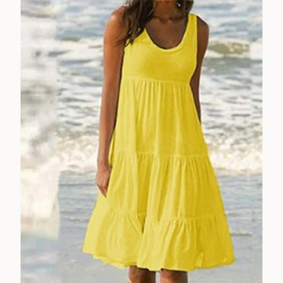 Mitch | Boho Ruffle Tank Dress