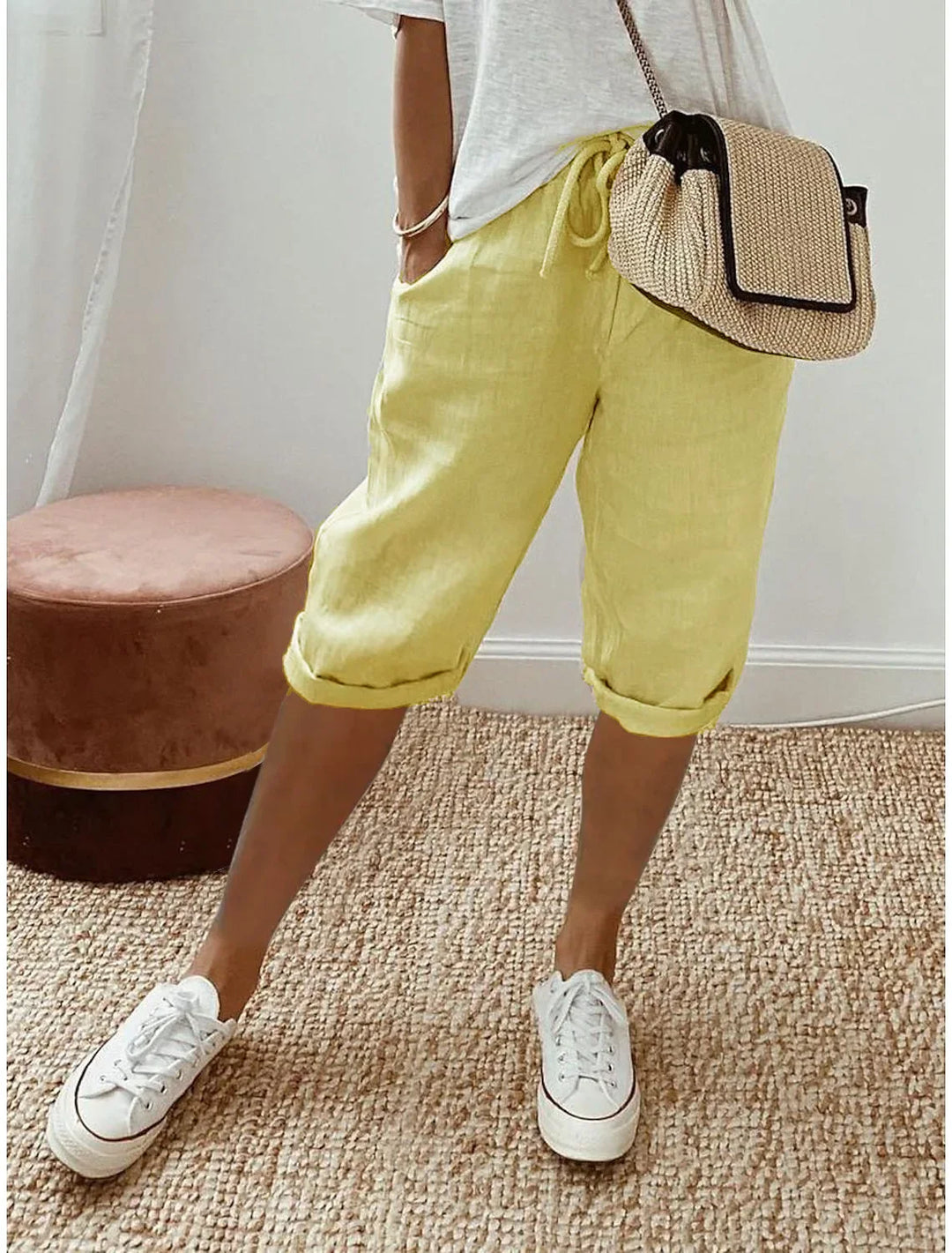 Nerina | Elegant Cotton-Linen Harem Pants