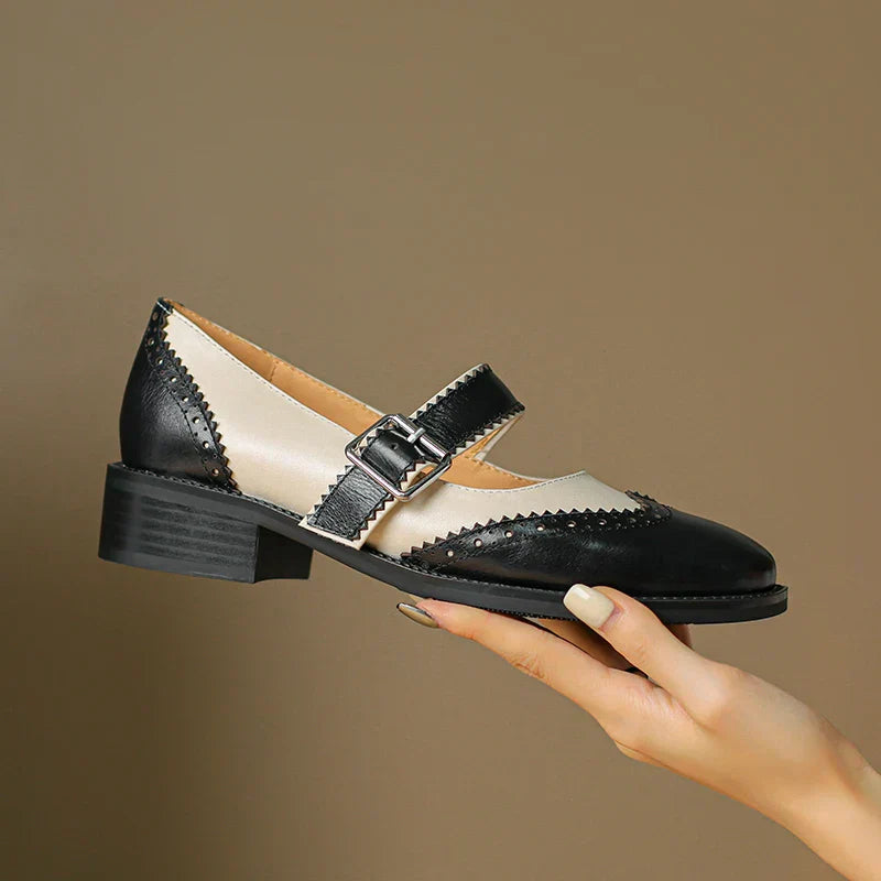 Enzo&Rosa™| Miana Leather Mary Janes