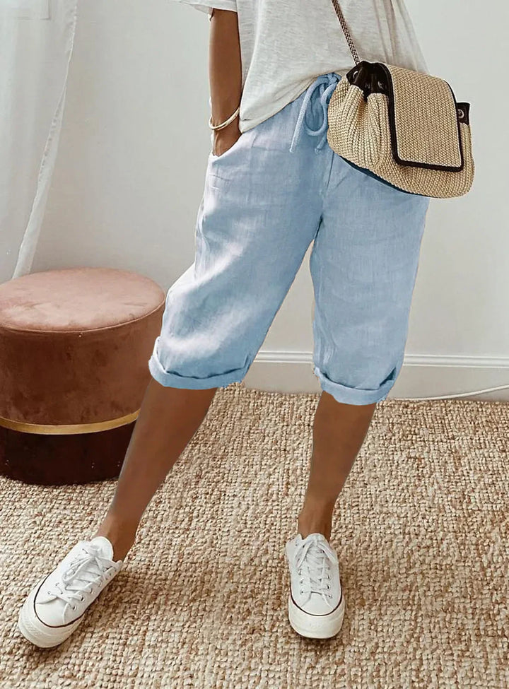 Nerina | Elegant Cotton-Linen Harem Pants