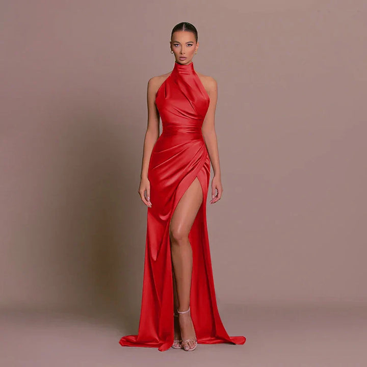 Cleo - Robe Maxi Fendue Élégante
