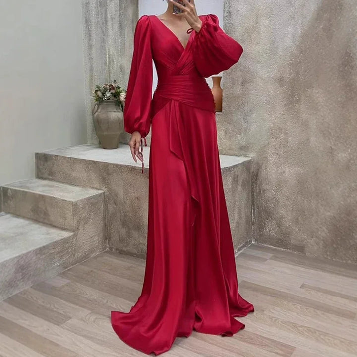 Aubrie - Robe Maxi Élégante et Fluide