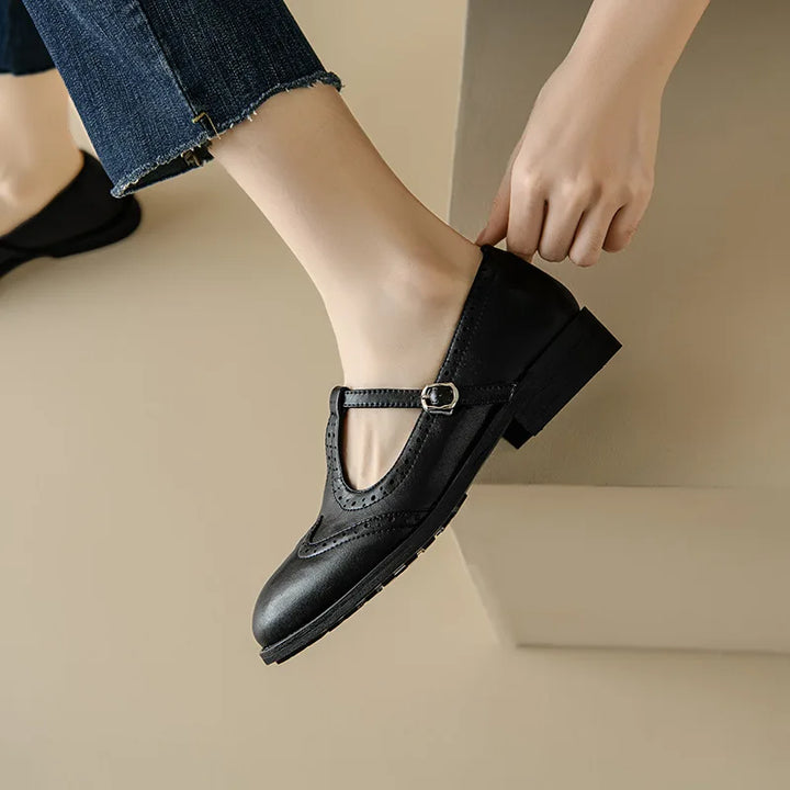 Enzo&Rosa™| Elegant T-Strap Mary Janes