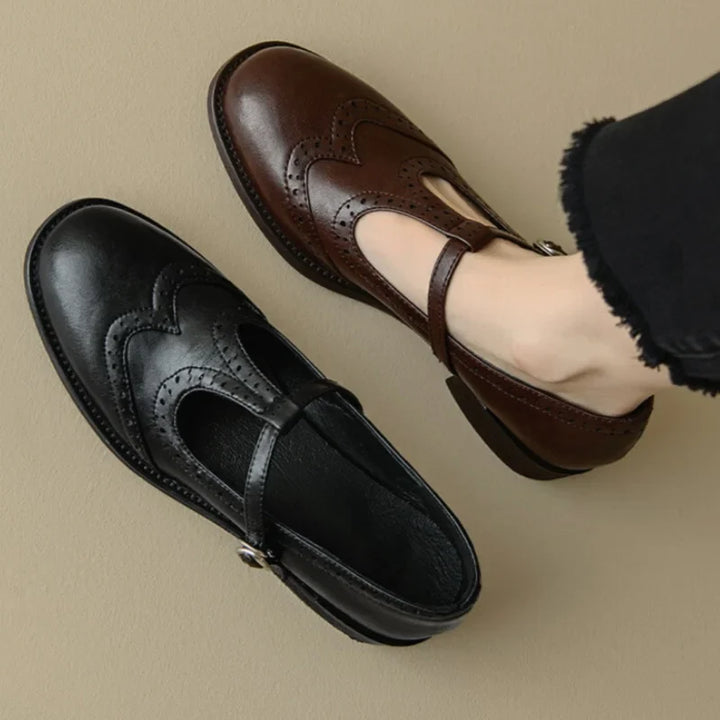 Enzo&Rosa™| Elegant T-Strap Mary Janes