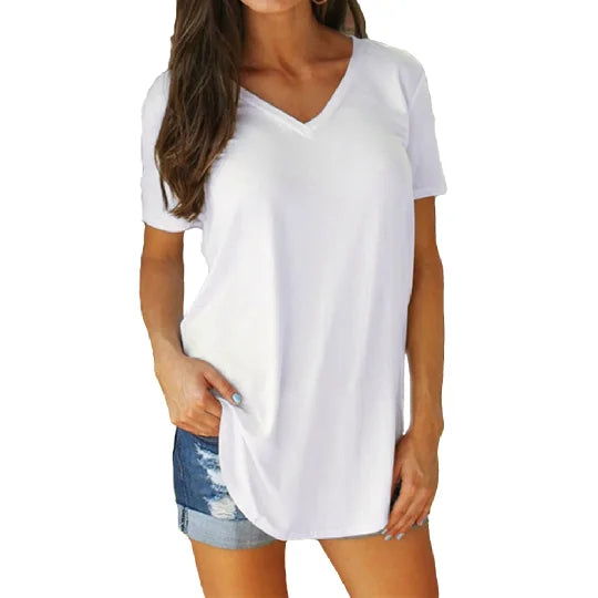 Moira | Short sleeves V-neck Blouse
