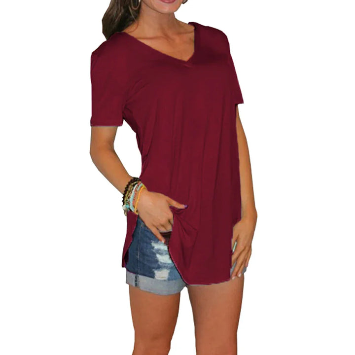 Moira | Short sleeves V-neck Blouse