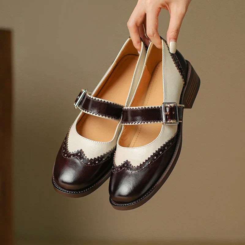 Enzo&Rosa™| Miana Leather Mary Janes