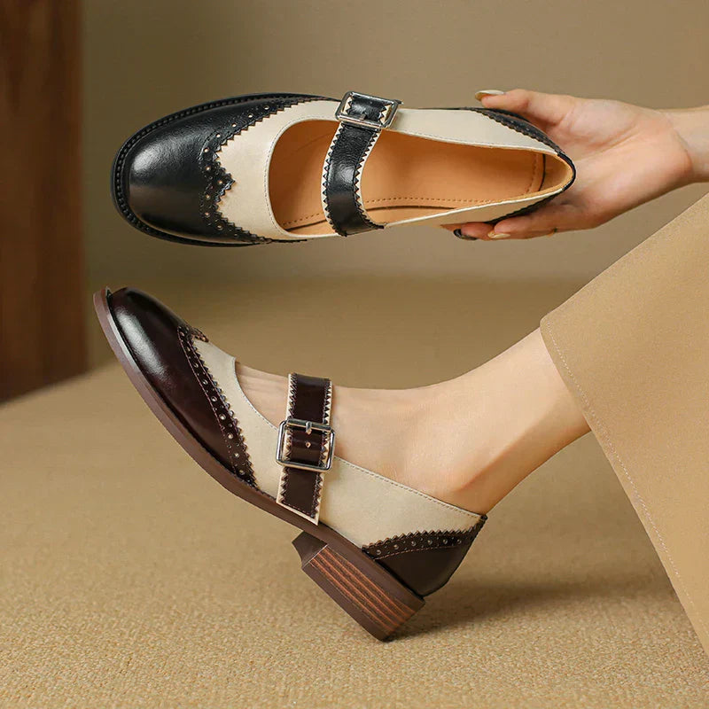 Enzo&Rosa™| Miana Leather Mary Janes