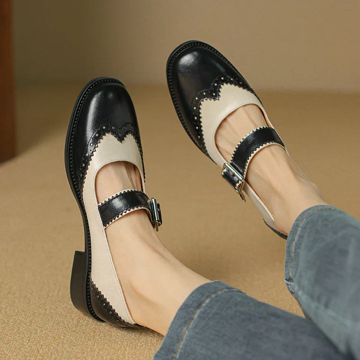 Enzo&Rosa™| Miana Leather Mary Janes