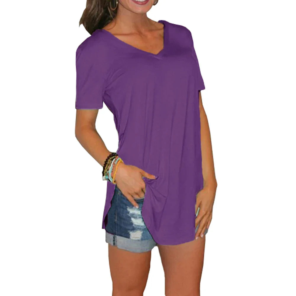 Moira | Short sleeves V-neck Blouse