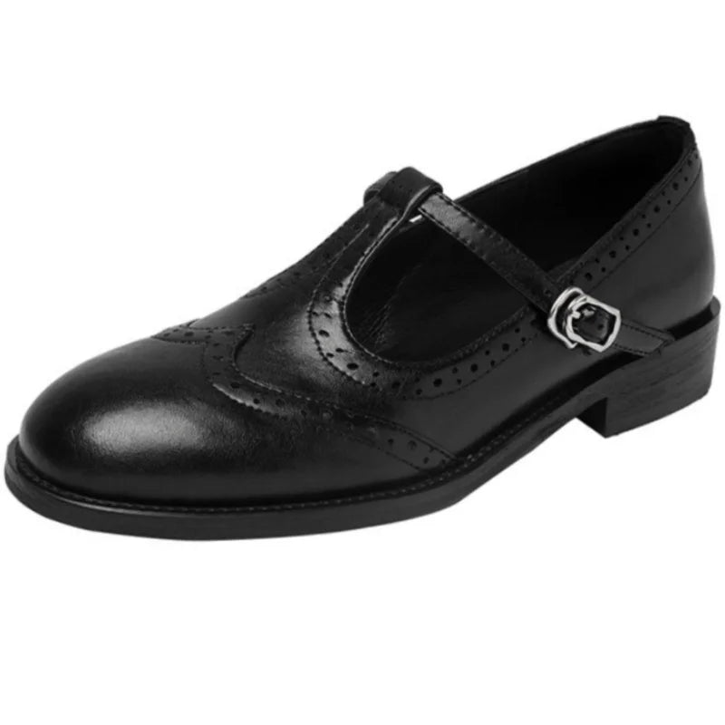 Enzo&Rosa™| Elegant T-Strap Mary Janes
