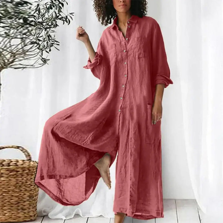 Josie | Women's Linen Blend Jumpsuit