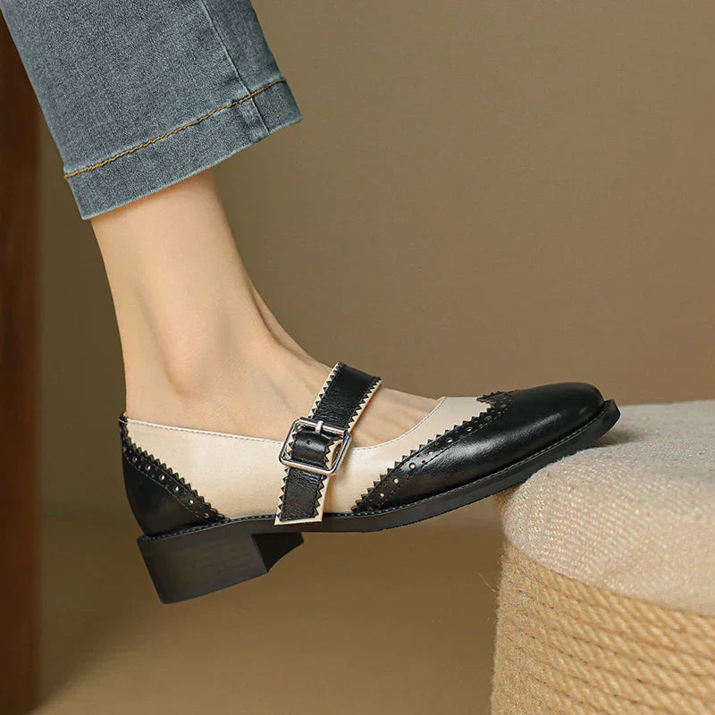 Enzo&Rosa™| Miana Leather Mary Janes