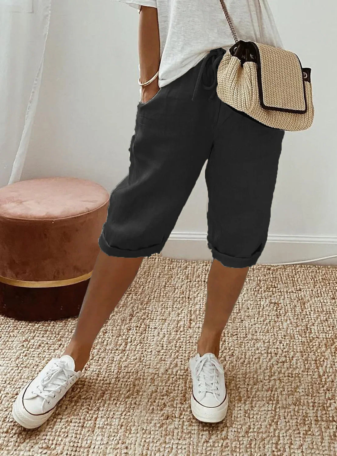 Nerina | Elegant Cotton-Linen Harem Pants