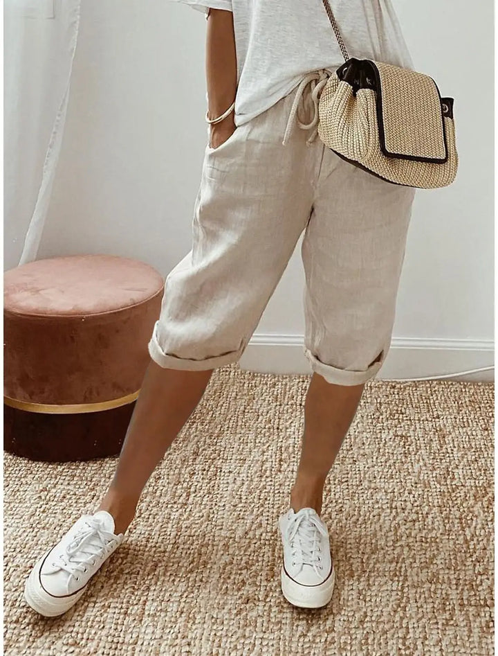 Nerina | Elegant Cotton-Linen Harem Pants