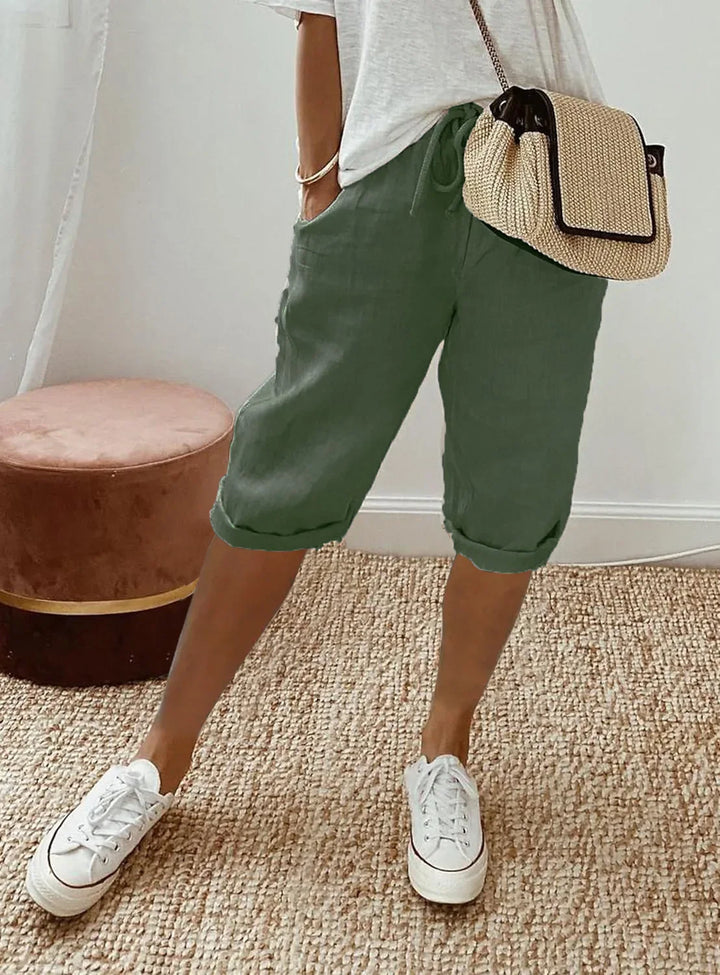Nerina | Elegant Cotton-Linen Harem Pants