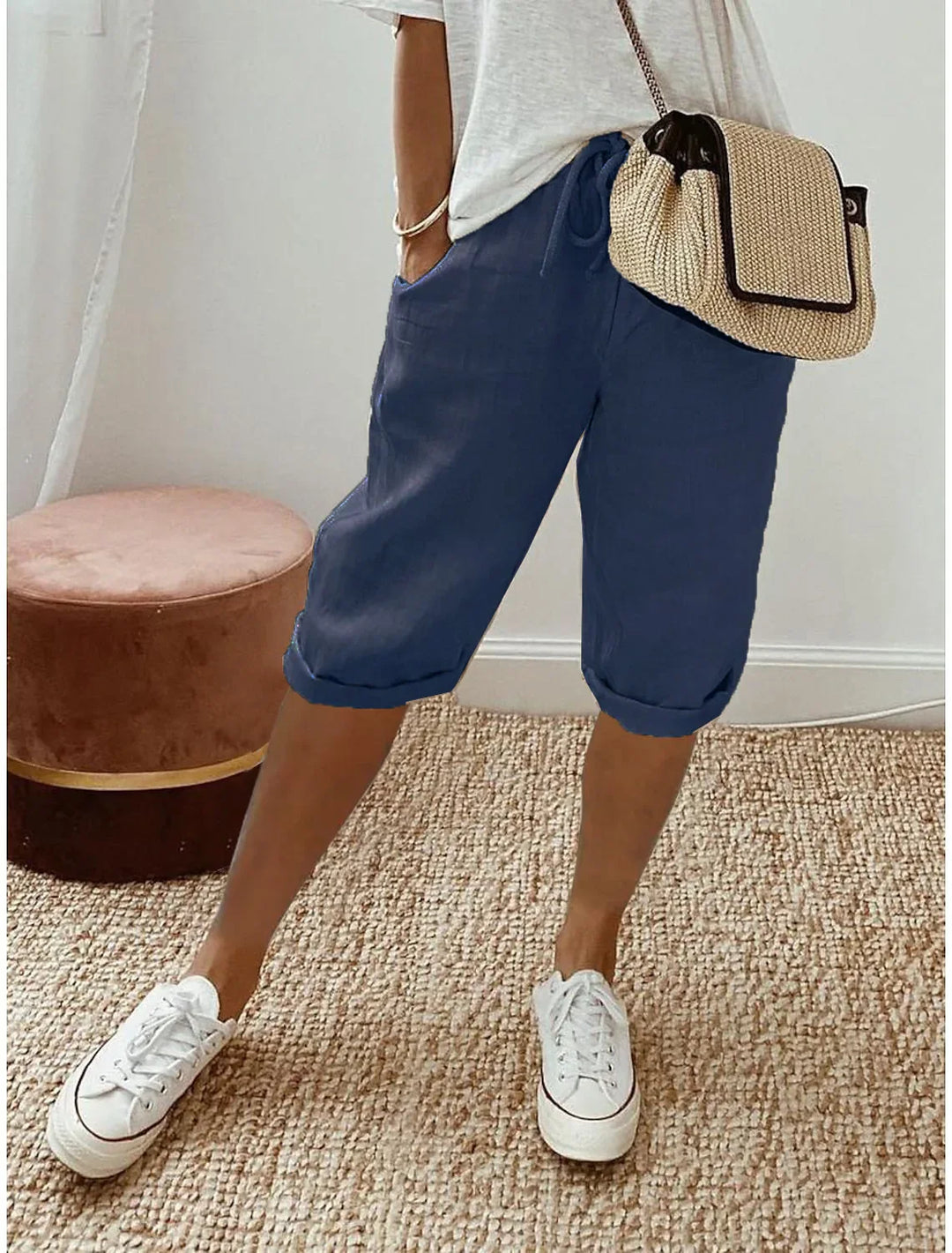Nerina | Elegant Cotton-Linen Harem Pants