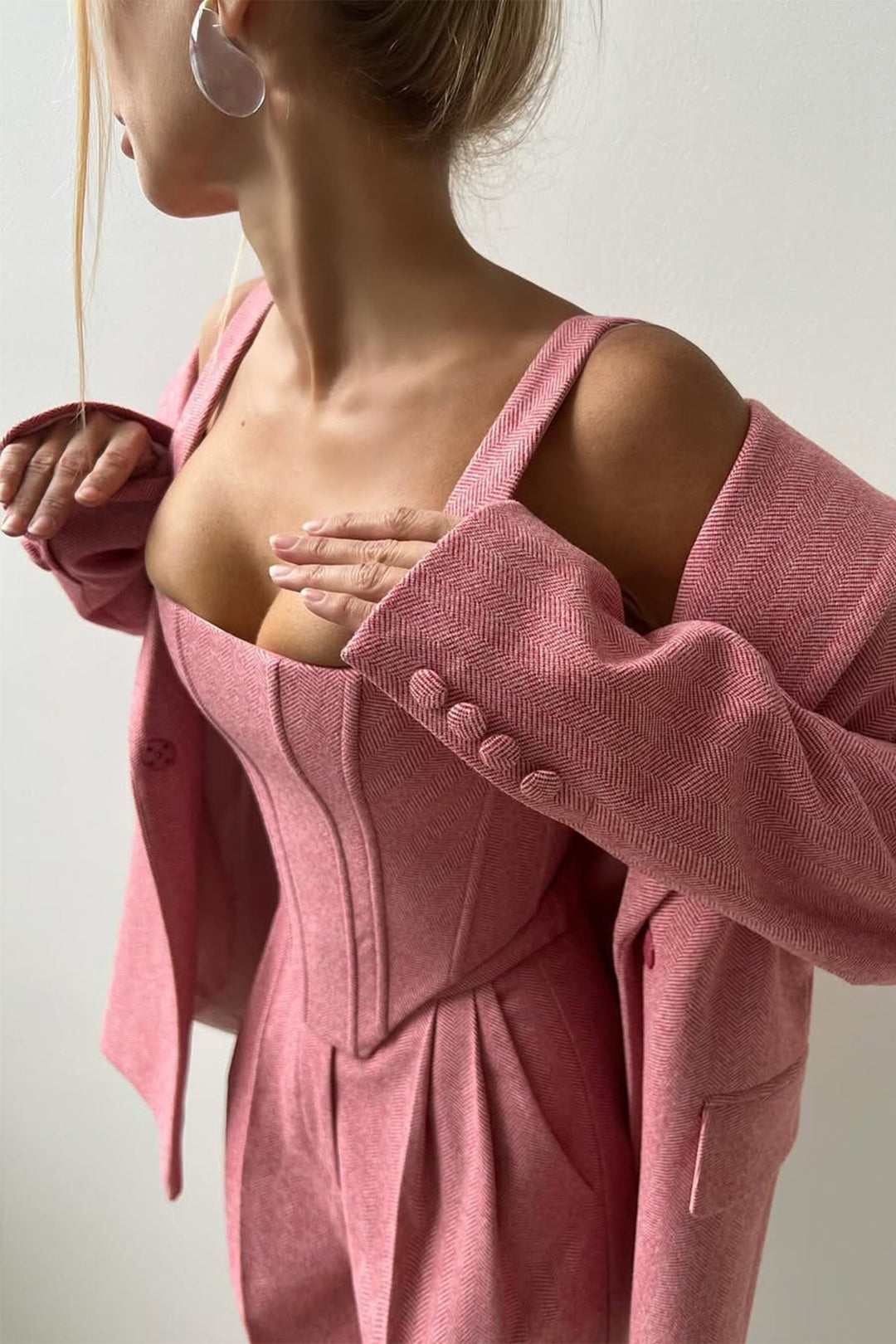 Dolce™ – Ensemble de Trois Pièces avec Blazer à Double Boutonnage