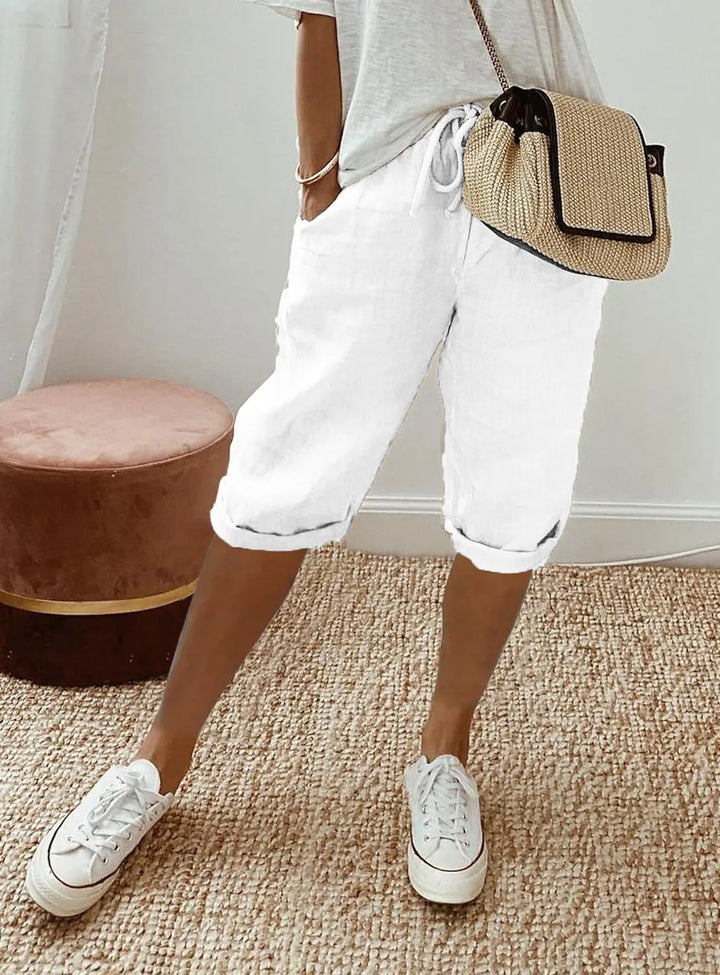 Nerina | Elegant Cotton-Linen Harem Pants