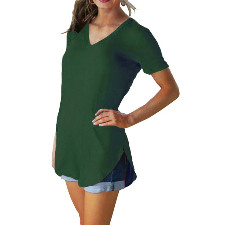 Moira | Short sleeves V-neck Blouse