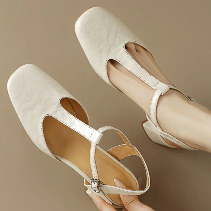 Enzo&Rosa™| Beatrica Leather Mary Janes