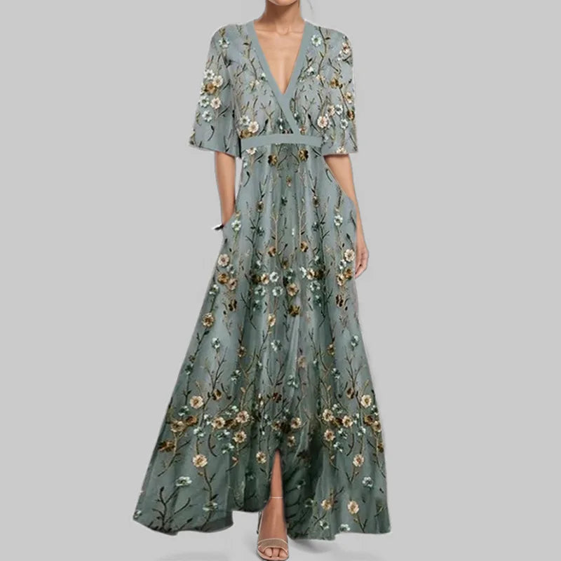 Kimmy | Elegant Long Floral Dress