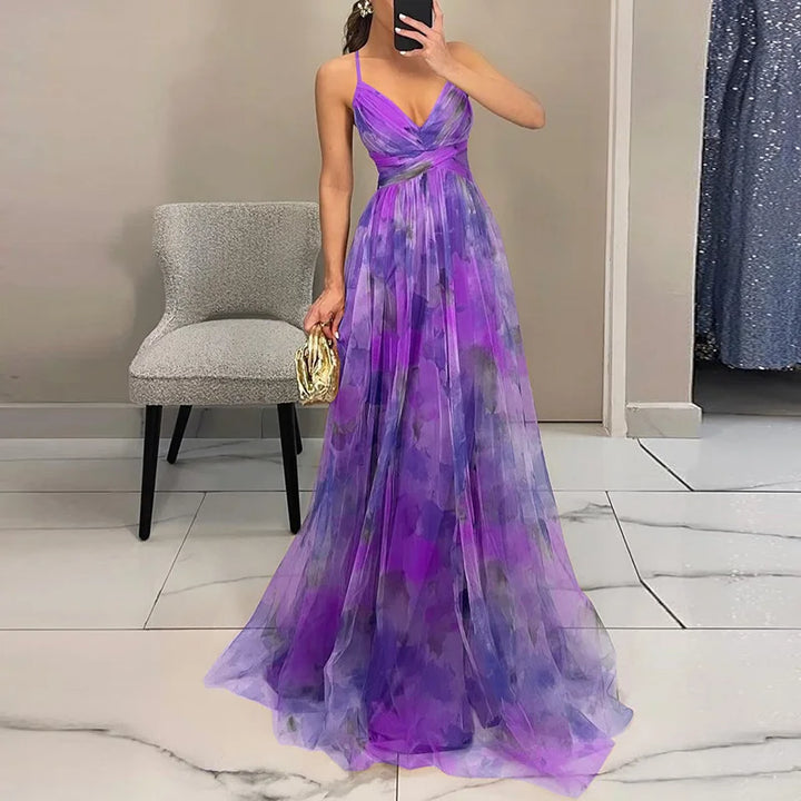 Carola | Charmante Robe Maxi à Imprimé Floral