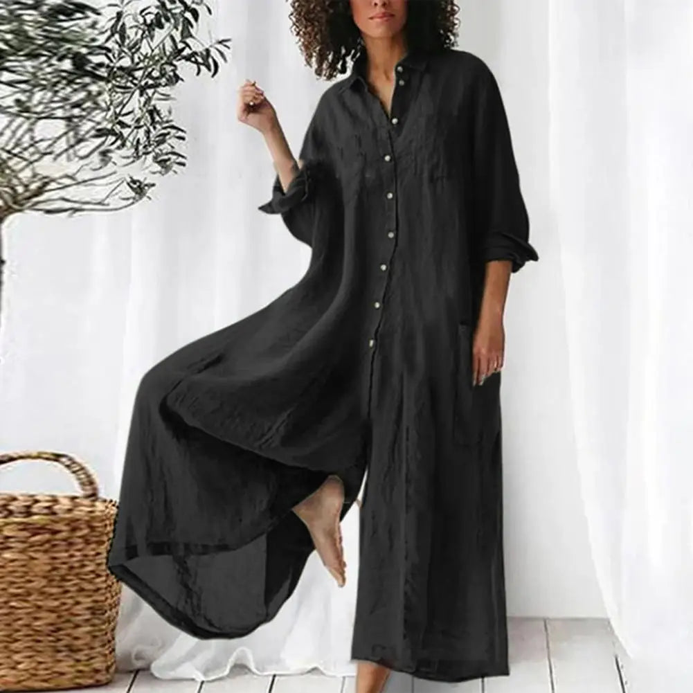 Josie | Women's Linen Blend Jumpsuit