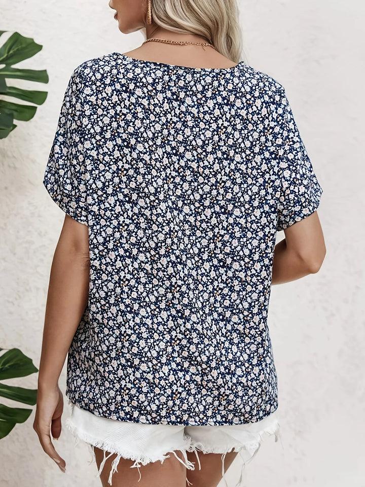 Steph | Elegant Floral Printed Blouse