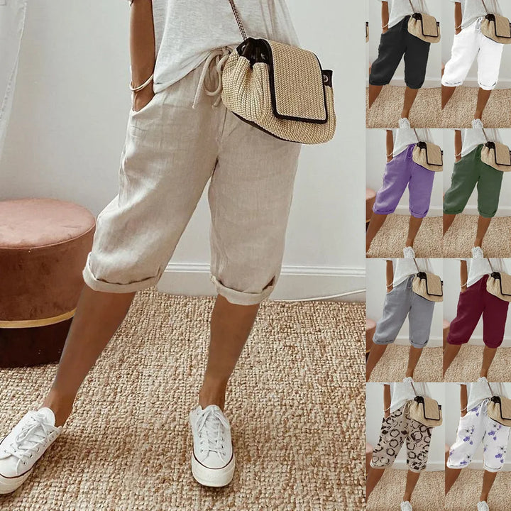 Nerina | Elegant Cotton-Linen Harem Pants