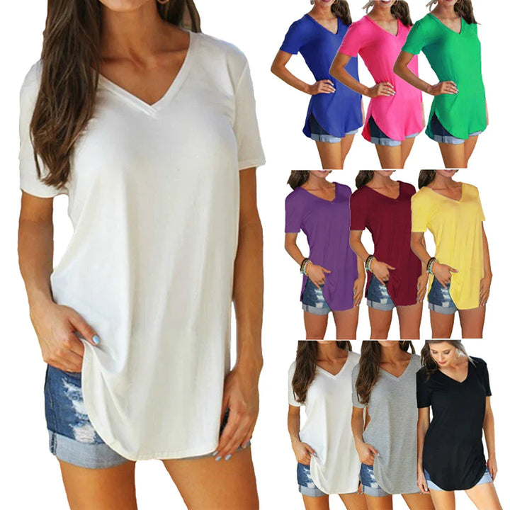 Moira | Short sleeves V-neck Blouse