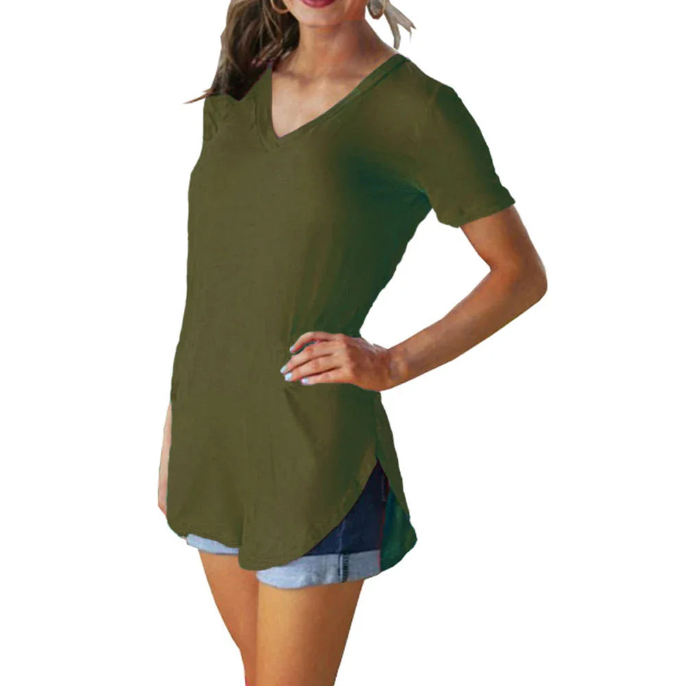 Moira | Short sleeves V-neck Blouse