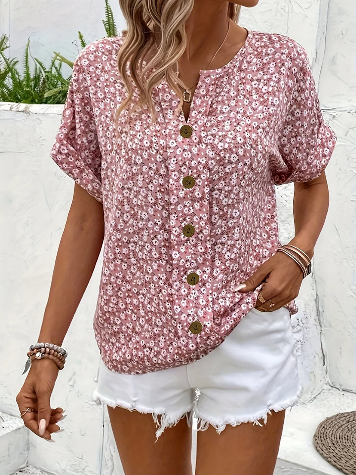Steph | Elegant Floral Printed Blouse