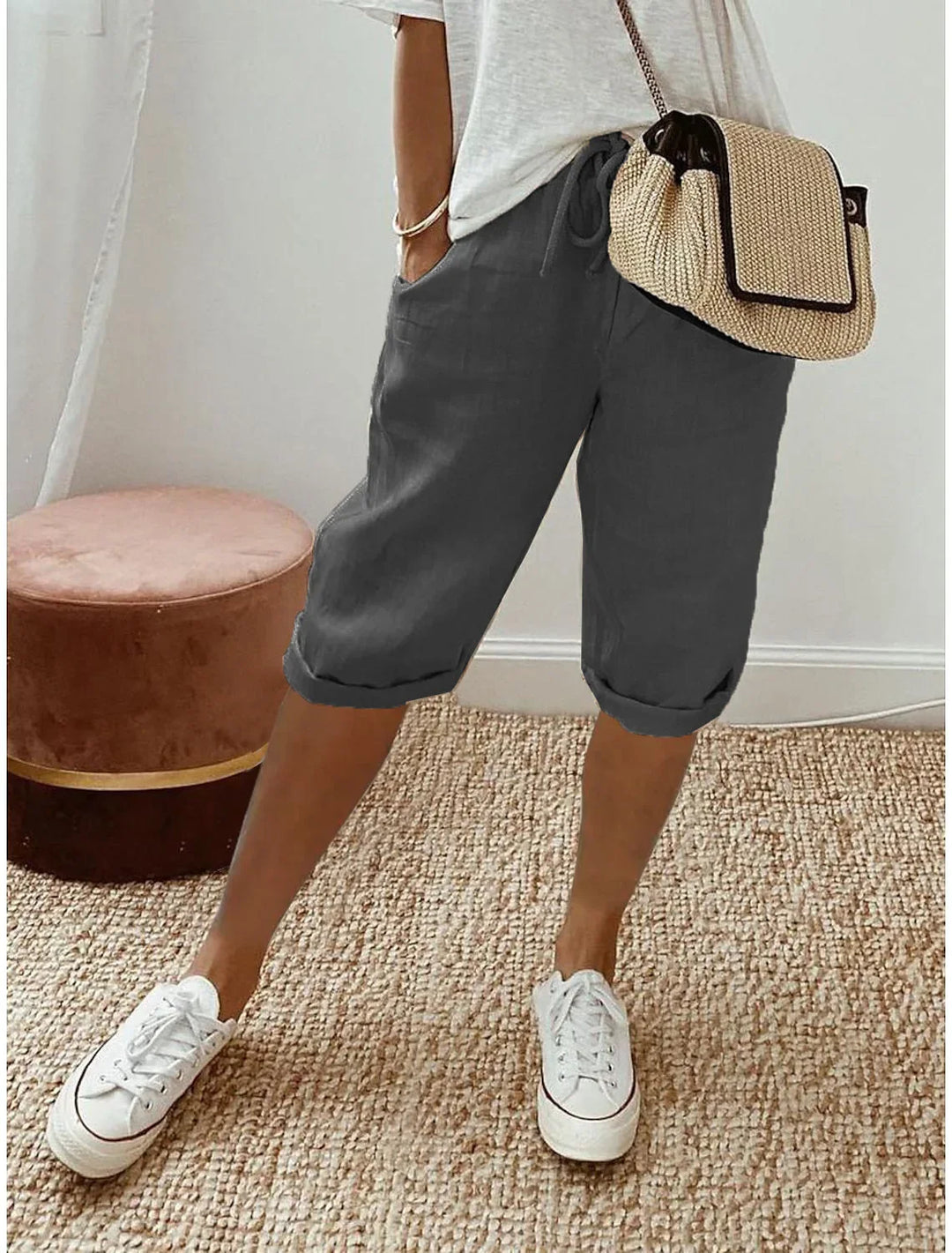 Nerina | Elegant Cotton-Linen Harem Pants