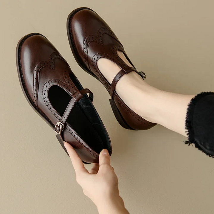 Enzo&Rosa™| Elegant T-Strap Mary Janes