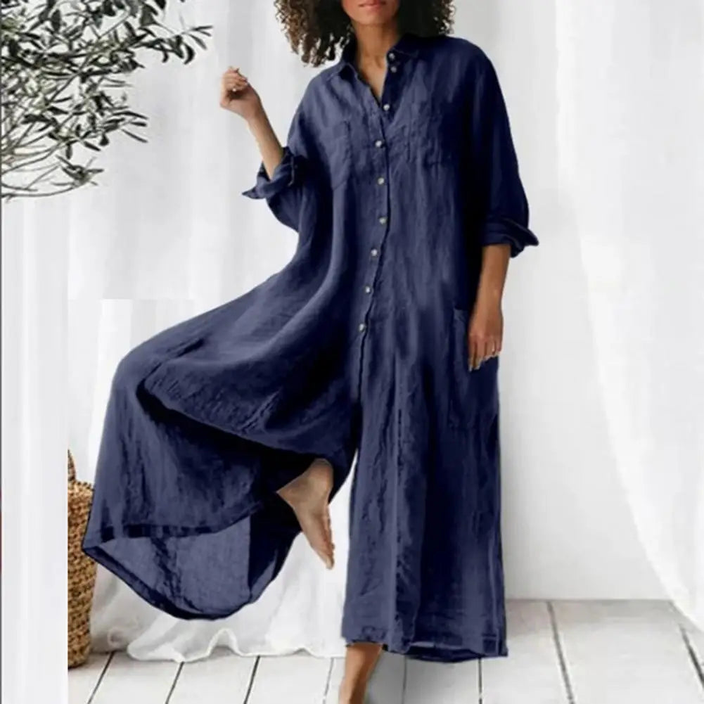 Josie | Women's Linen Blend Jumpsuit