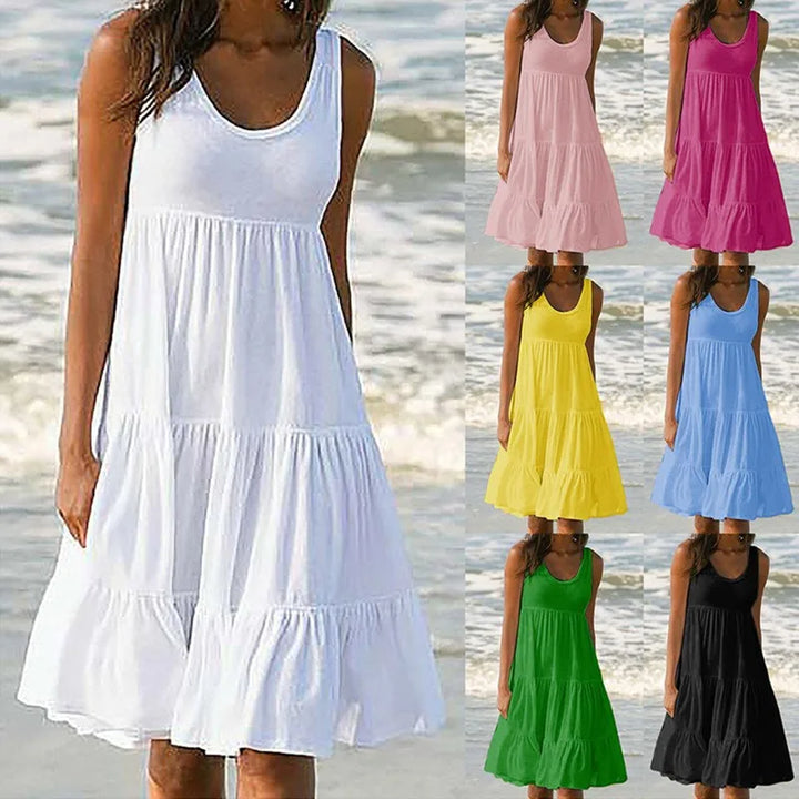 Mitch | Boho Ruffle Tank Dress