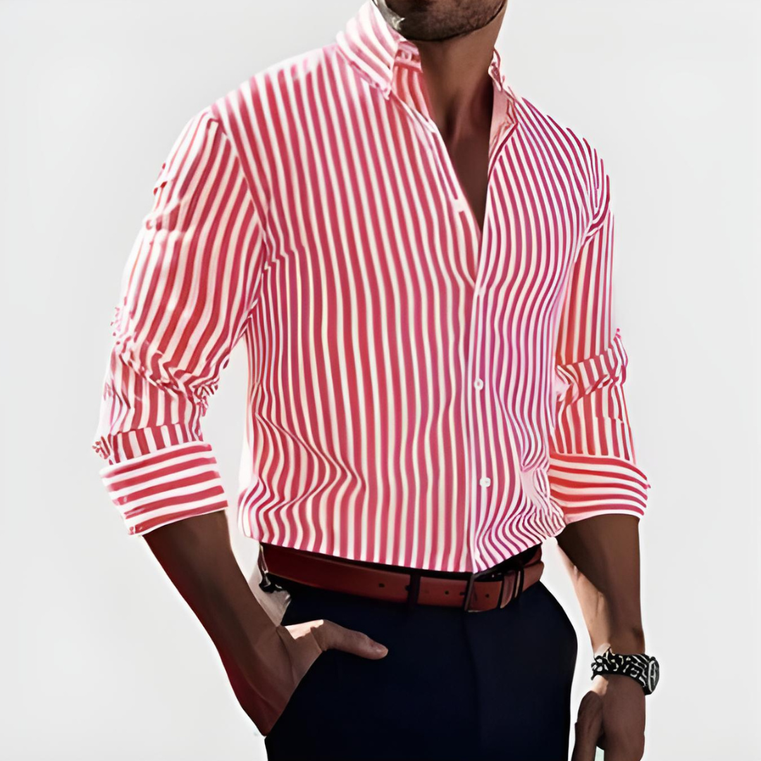TOBE™ - Bold Striped Confidence Shirt
