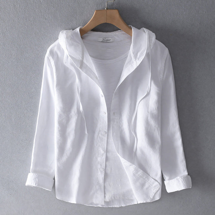 Tori | Hooded cotton blouse