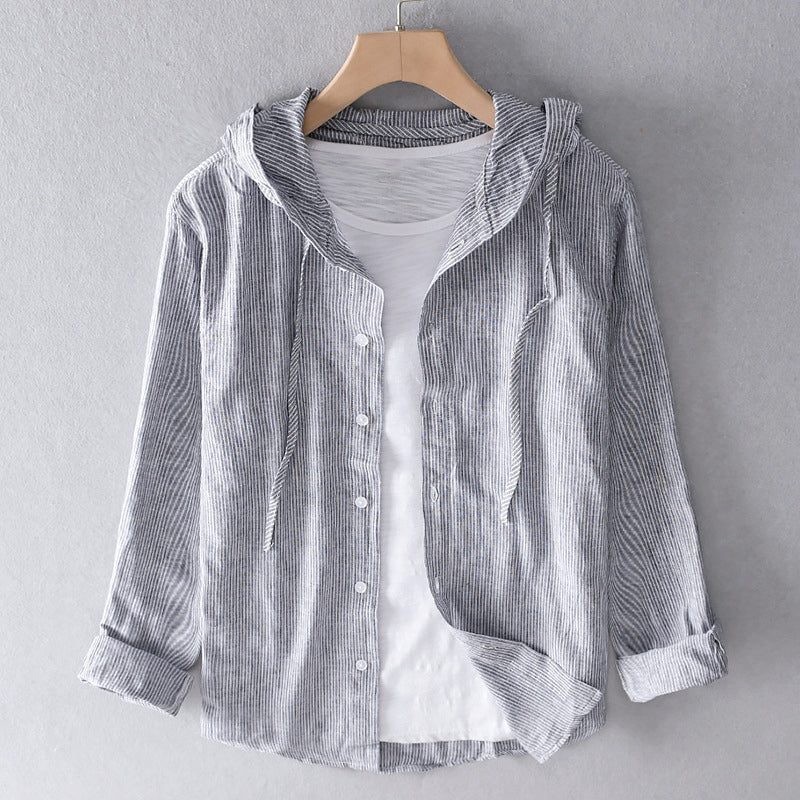 Tori | Hooded cotton blouse