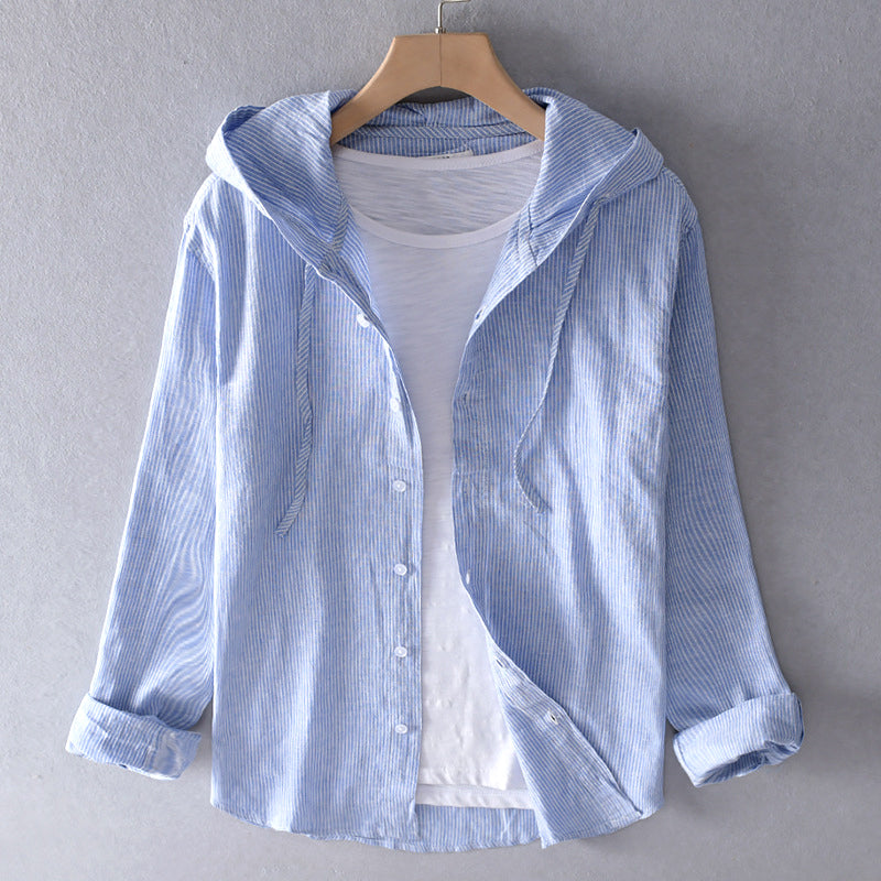 Tori | Hooded cotton blouse