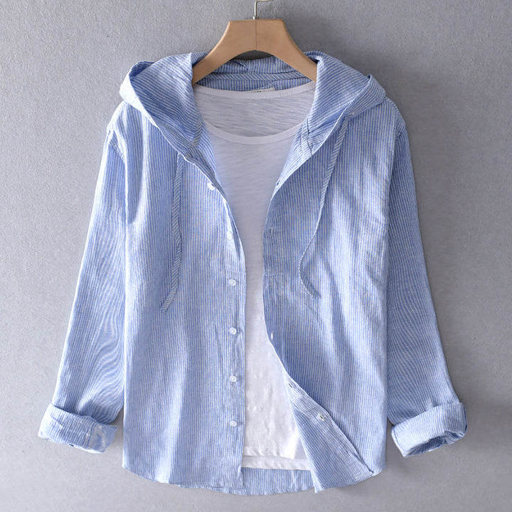Tori | Hooded cotton blouse
