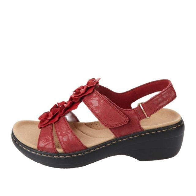 Burgundy Sandals - Orthopaedic