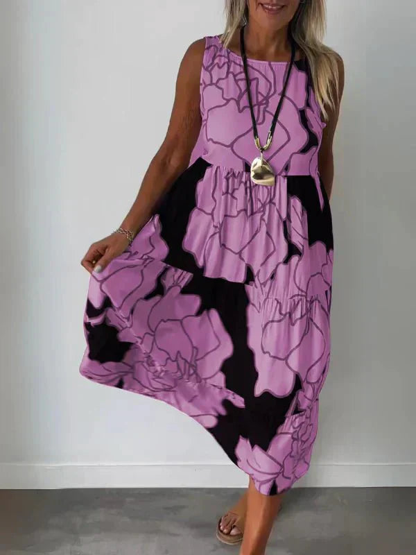 Aveline | Stylish Floral Pattern Dress