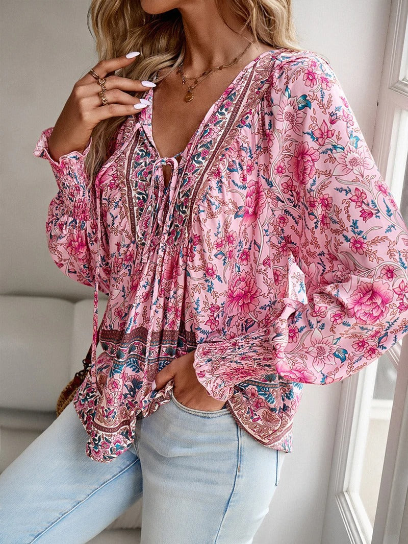 Helena | Summer Floral Blouse