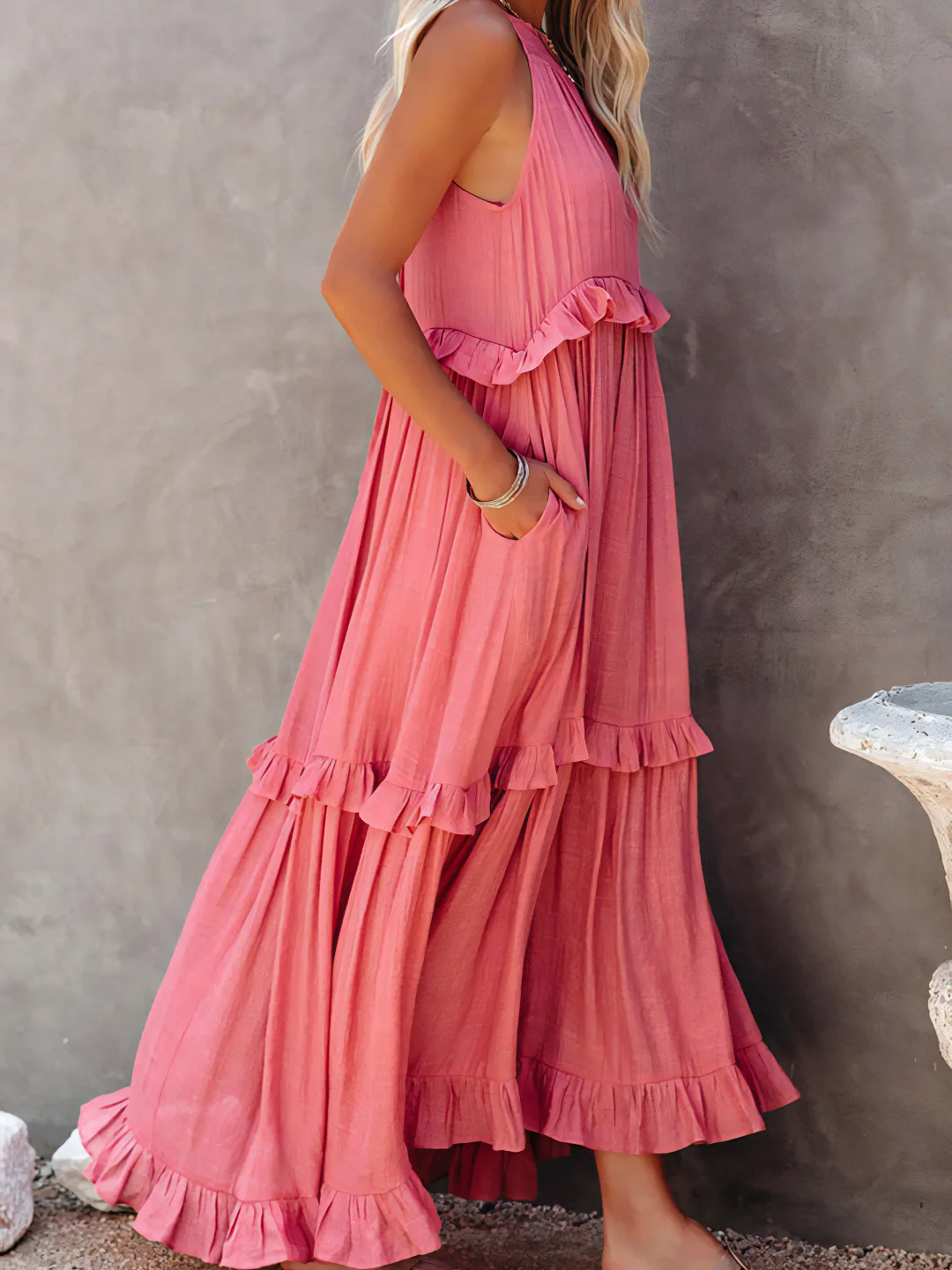 Elsie - Maxi Robe à Volants
