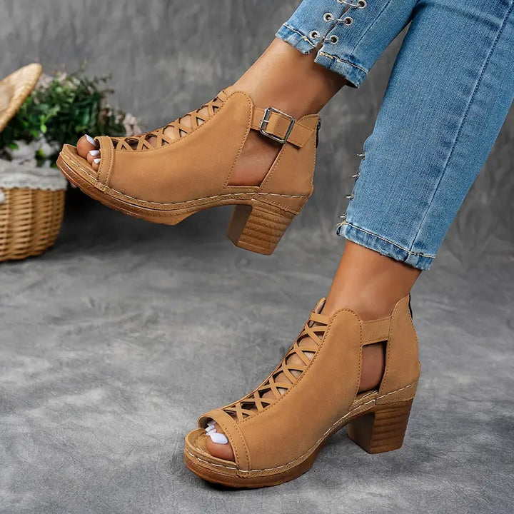 Caril | Orthopedic Stylish High Heel Sandal
