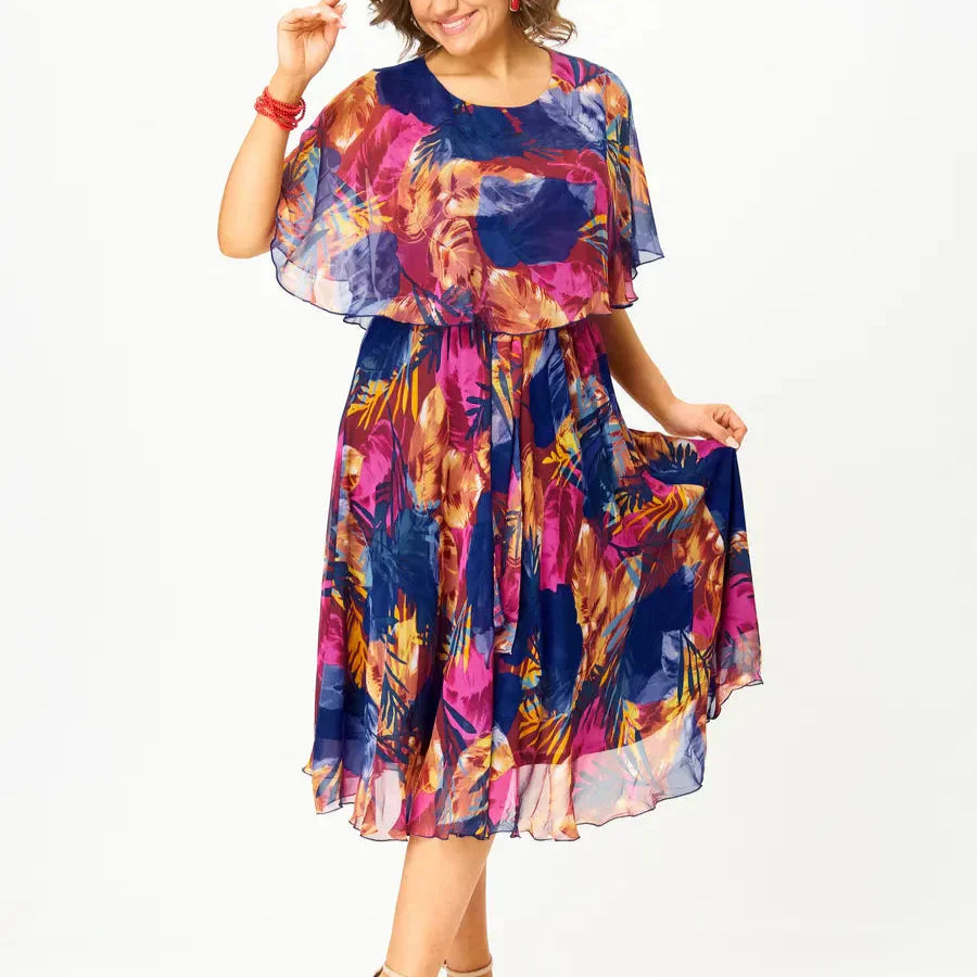 AYALA | Robe en Chiffon Confort Taille Plus