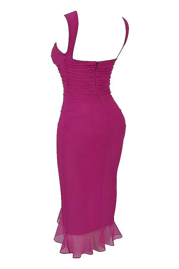 Charlotte | Robe Midi avec Volants